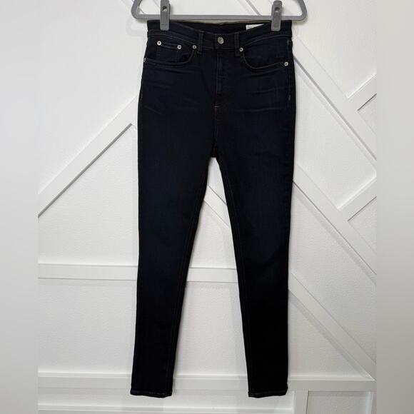 Rag & Bone High Rise Skinny Jeans in Dark Niko Wash Size 29 W1532K089NIK - Picture 2 of 12